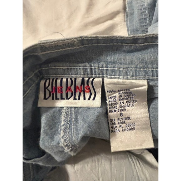 Vintage Bill Blass Jean Size 8 Pleated Shorts High Waisted‎ Denim - Picture 6 of 6